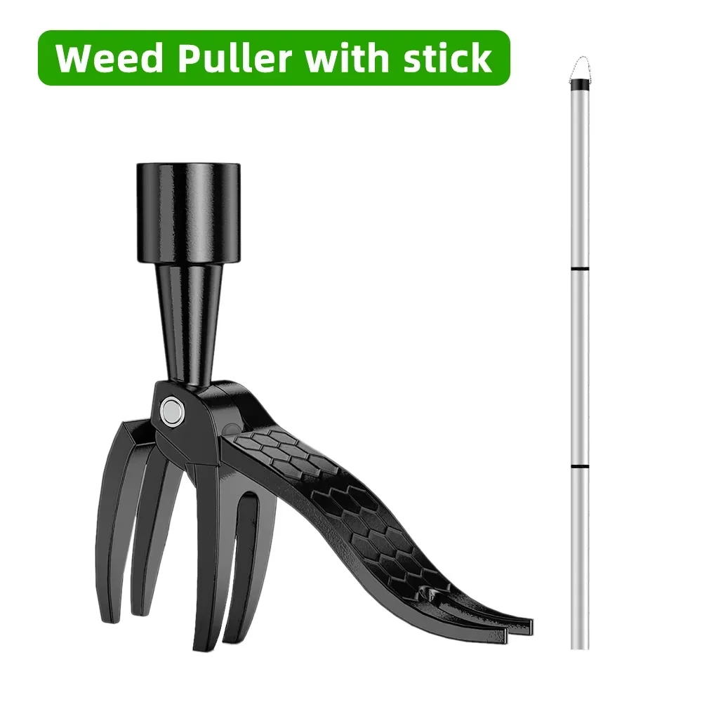 Stand Up Weed Puller Claw Tool Aluminum Alloy Weeding Head - Image 8