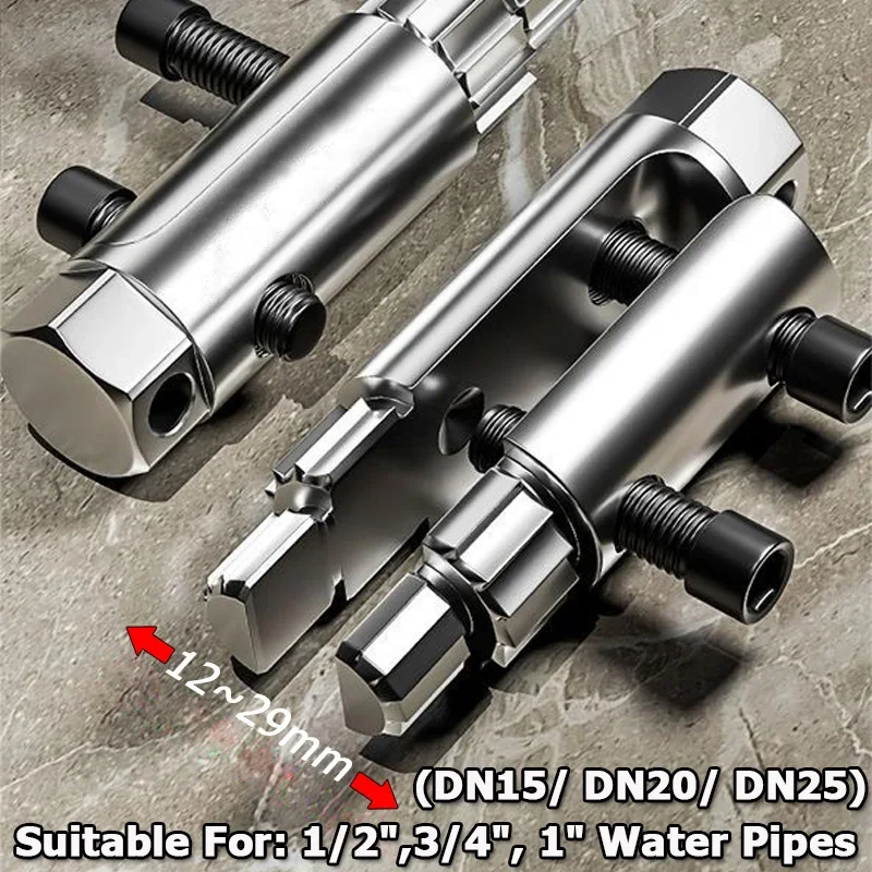 Faucet Angle Valve Screw Extractor – Professional Broken Bolt Remover Tool for 1/2", 3/4", 1" Water Pipes Plumbing Repair - Image 3