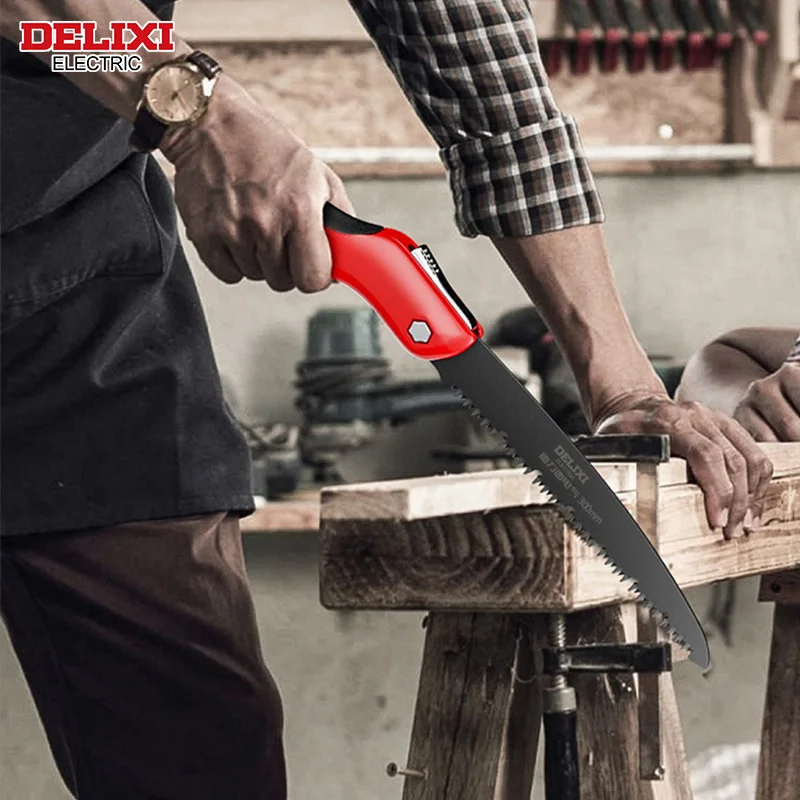 DELIXI ELECTRIC Folding Saw,SK5 steel One-button Folding Design - Image 6
