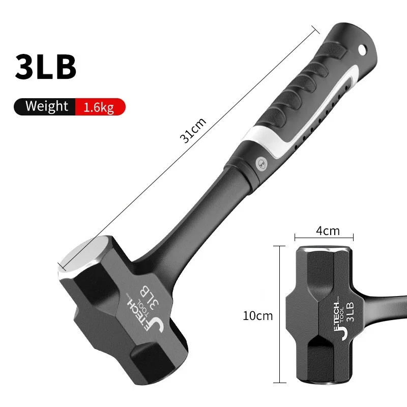 Z50 2LB-3LB Sledge Hammer Heavy Duty One-Piece Forged Steel - Image 7