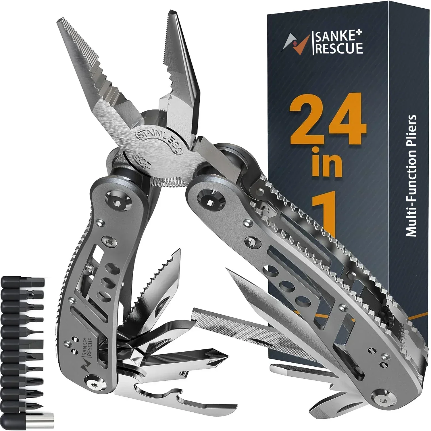 Multitool 24-in-1 Multitools Pliers with Professional Multi-tool for Survival Camping - Image 9