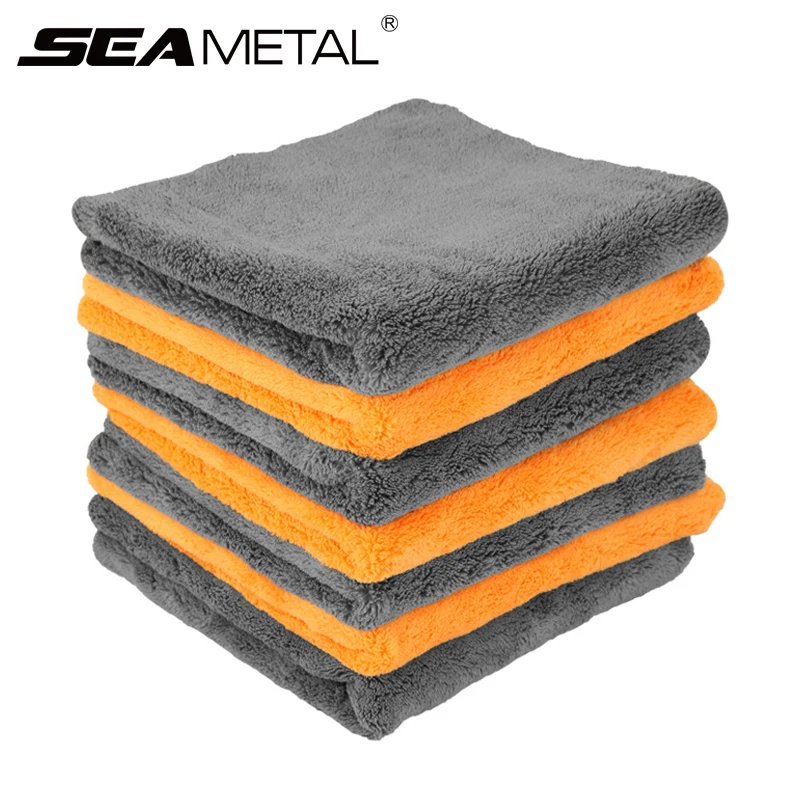 40X40cm Premium Microfiber Towels Car Care Washing Thicken Towel Car Detailing Drying Cloth