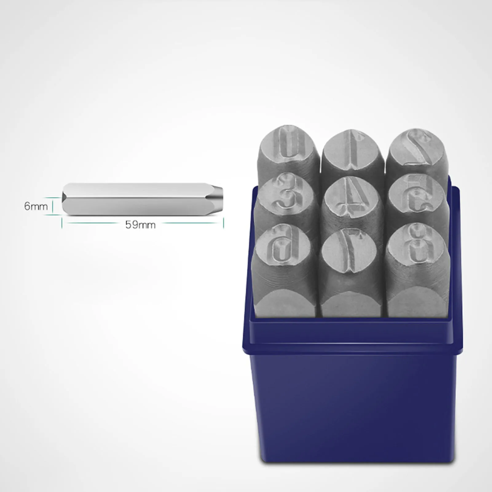 Steel Die Metal Stamping Kit 3/4/5/6/8mm Number Letter Alphabet Punch Tools DIY - Image 20