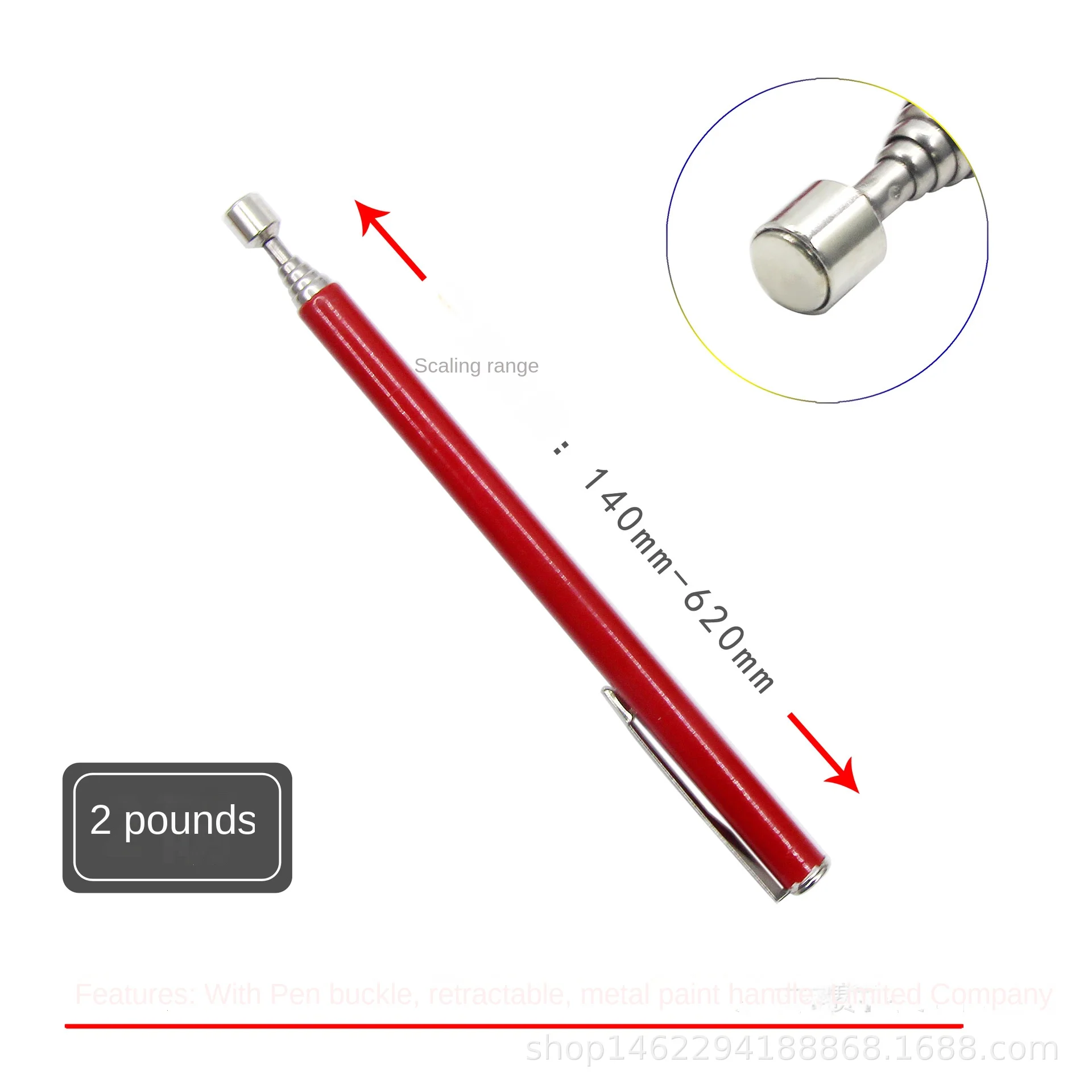 Telescopic Magnetic Pen Portable Metalworking Handy Tool Magnet Capacity - Image 11
