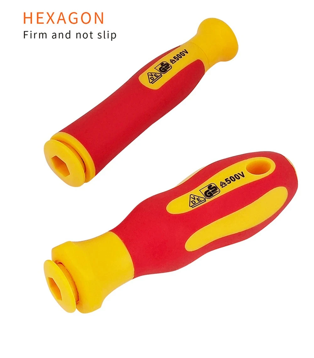 10Pcs Interchangeable Blade VDE Insulated Screwdriver Set with Case Magnetic 500V Home and Professional Use Electricians Tools - Image 9