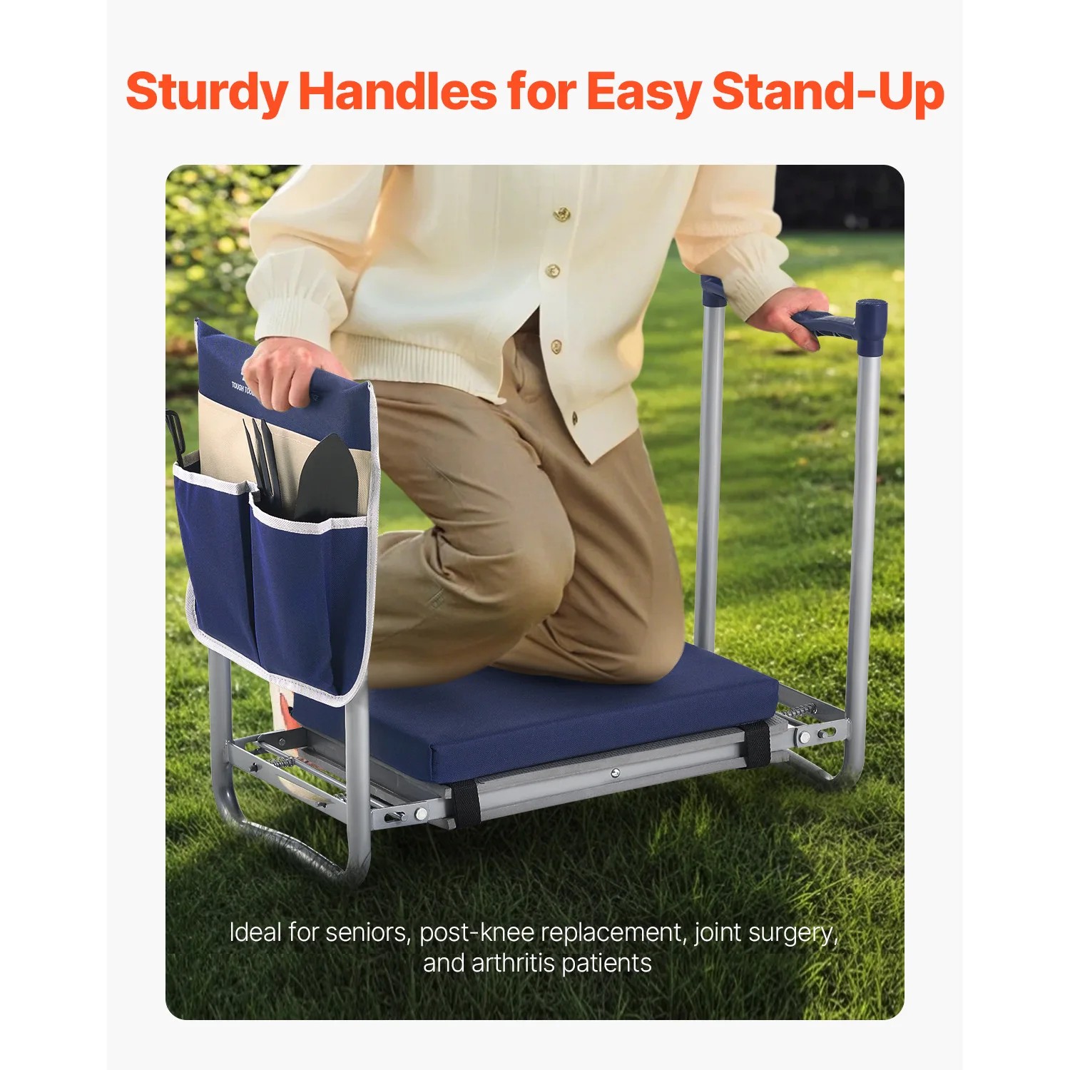 SucceBuy Garden Kneeler and Seat 11in Wide Thick Kneeling Pad Heavy Duty Garden Kneeling Stool - Image 2