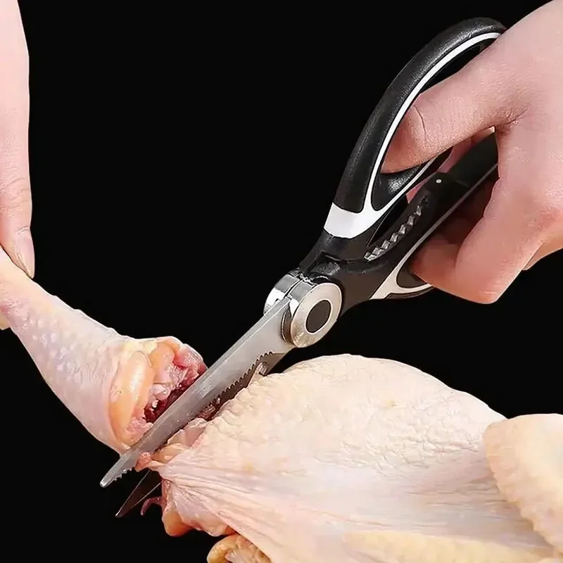 Multifunction Stainless Steel Kitchen Tools Strong Home Vegetable Chopping Chicken Bone Fish Food Scissors Multi-Purpose Tool - Image 13