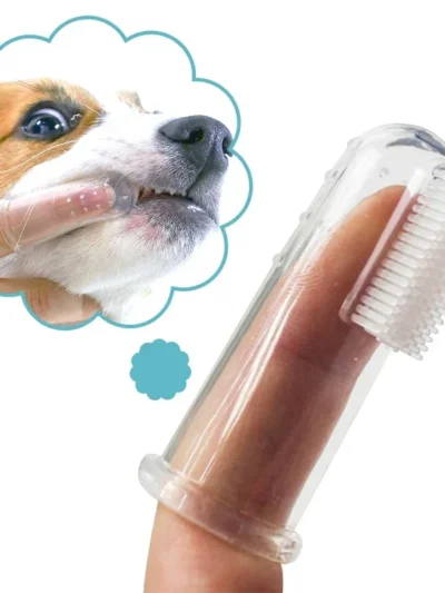 Super Soft Pet Finger Toothbrush Teddy Dog Brush