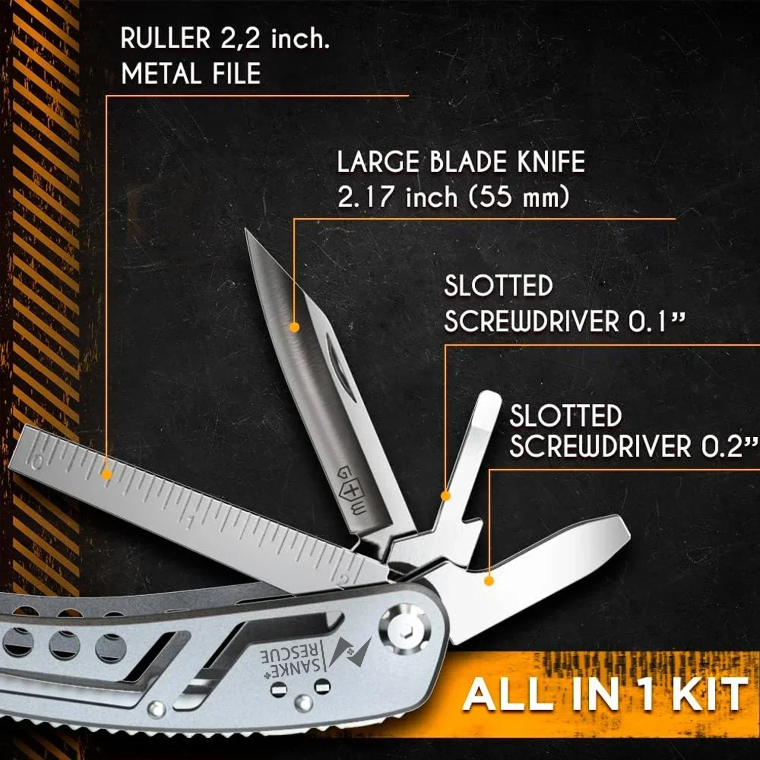 Multitool 24-in-1 Multitools Pliers with Professional Multi-tool for Survival Camping - Image 11