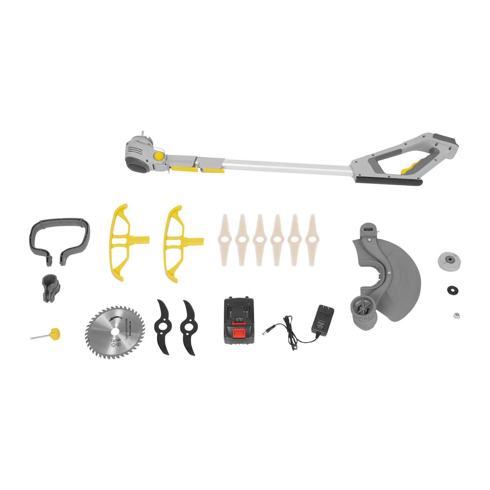 600W Cordless Grass Trimmer Battery Powered Edger Mini-Mower for Lawn Care and Yard Work - Image 4