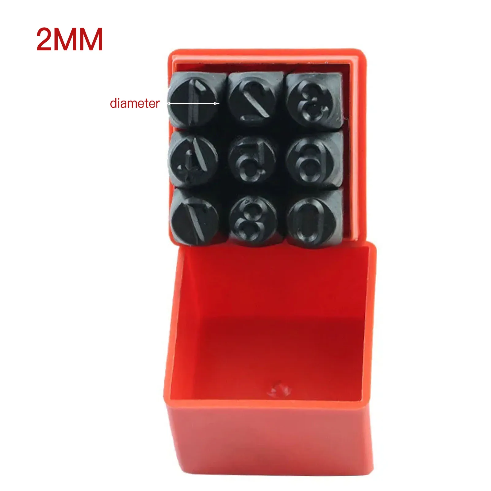 Steel Die Metal Stamping Kit 3/4/5/6/8mm Number Letter Alphabet Punch Tools DIY - Image 9