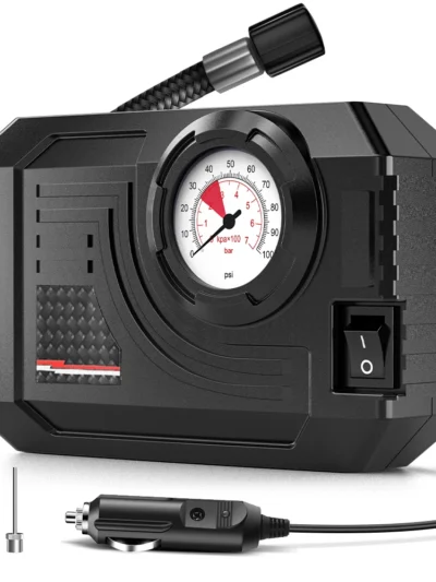 CARSUN Mini Air Pump Tire Inflator Car Electric Mini 20L/Min Portable Air Compressor