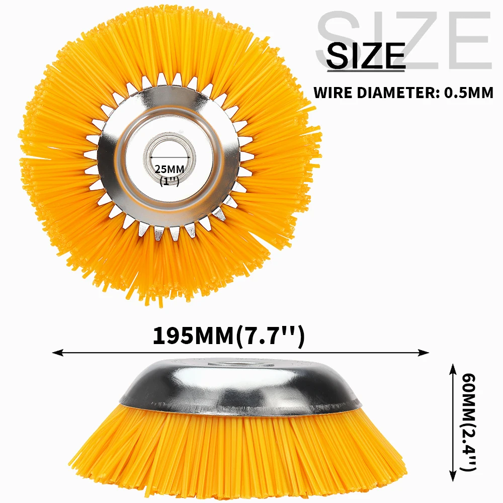 Landscaping Weeding Machine 6/8 Inch Weeder Rotary Weed Brush - Image 7