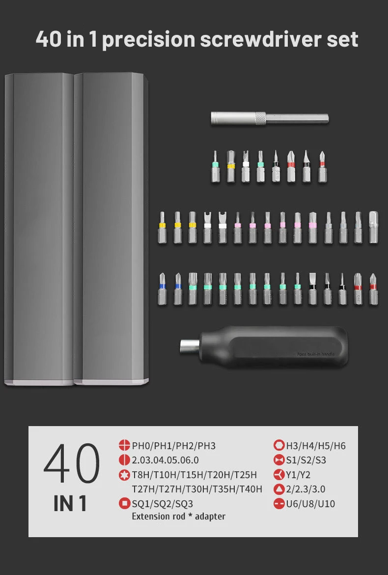 Precision Screwdriver Set 8 32 43 46 in 1 Torx Hex Phillips Magnetic Screwdriver Bit Phone Watch Laptop Mini Repair Tool Set - Image 18