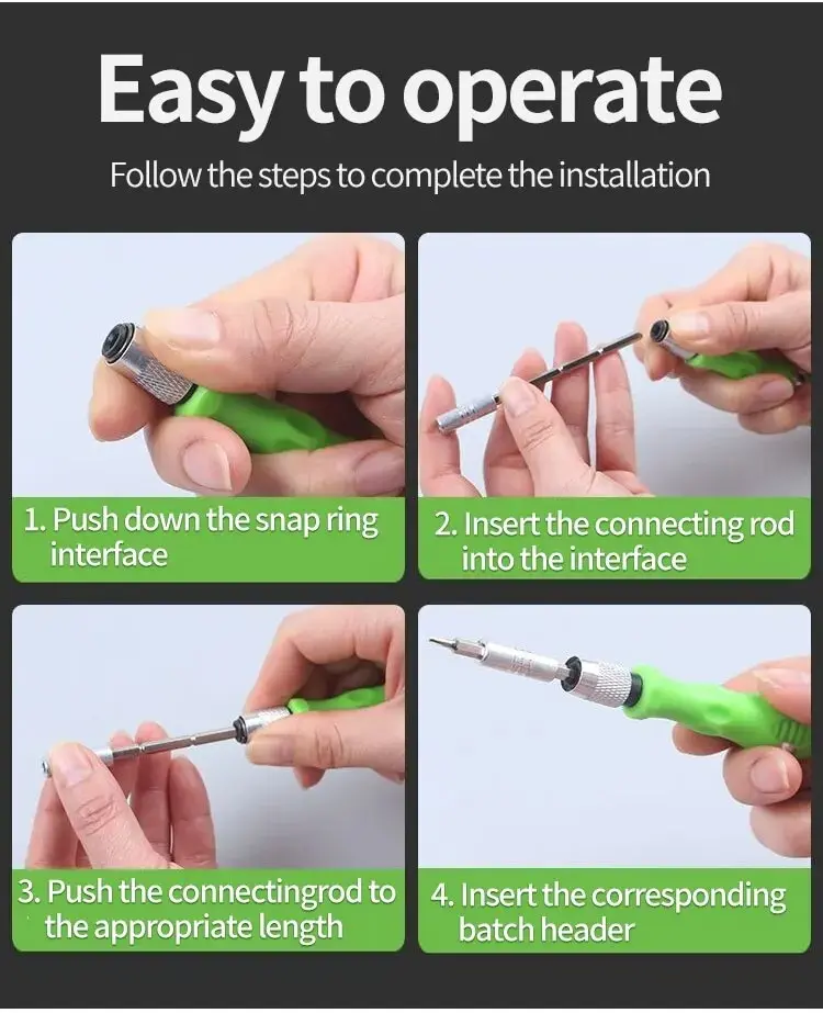 Mini 32-in-1 Precision Screwdriver Set Magnetic Phillips Bits Multifunctional Hand Repair Tool Kit - Image 10