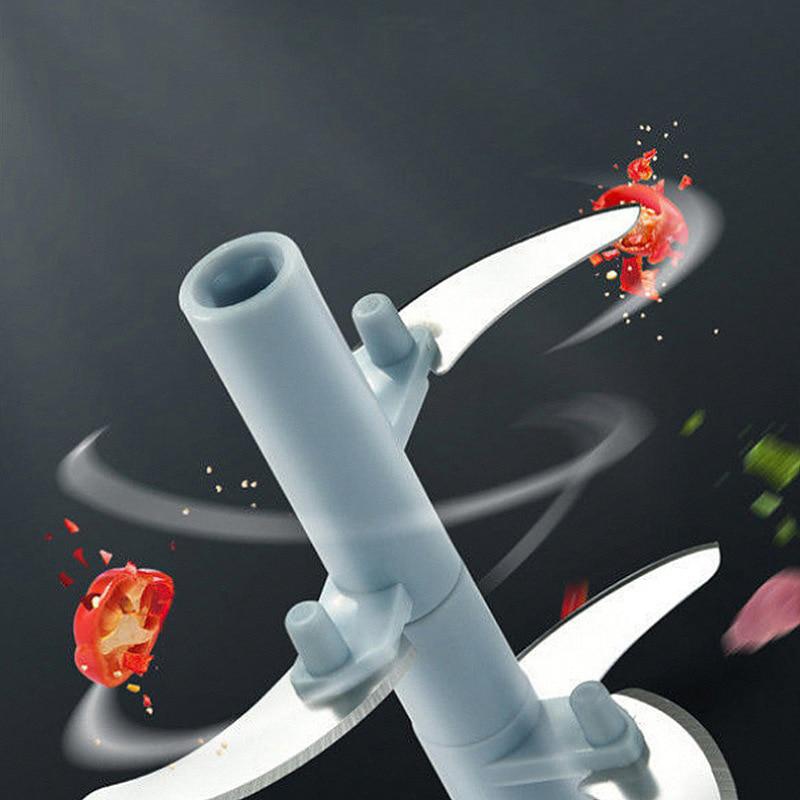 500/900ML Manual Meat Mincer Garlic Chopper Rotate Garlic Press Crusher Vegetable Onion Cutter - Image 15