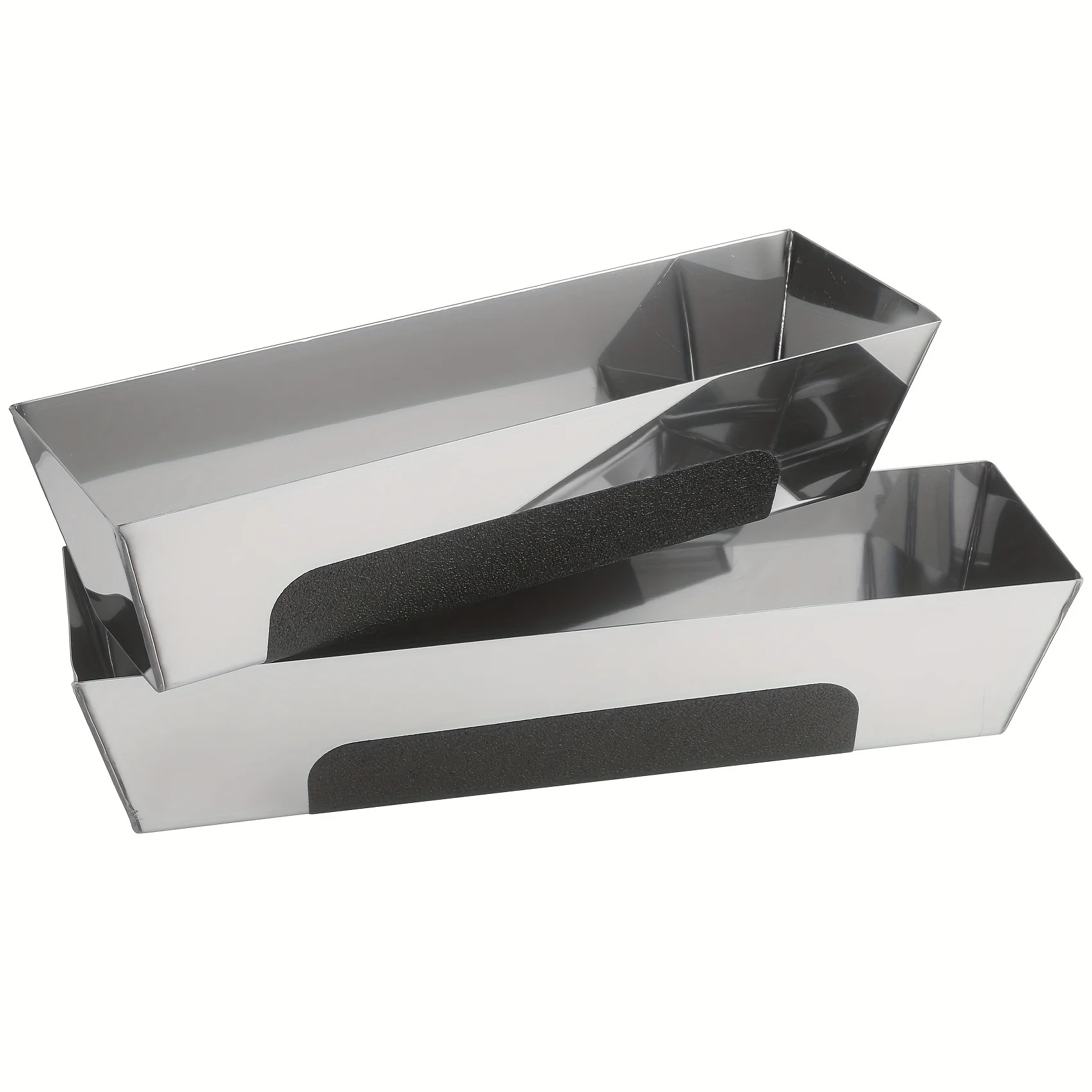 1 PCS 10''/12" /14'' Stainless Steal Drywall Taping Mud Pan with Non Slip Grip - Image 12