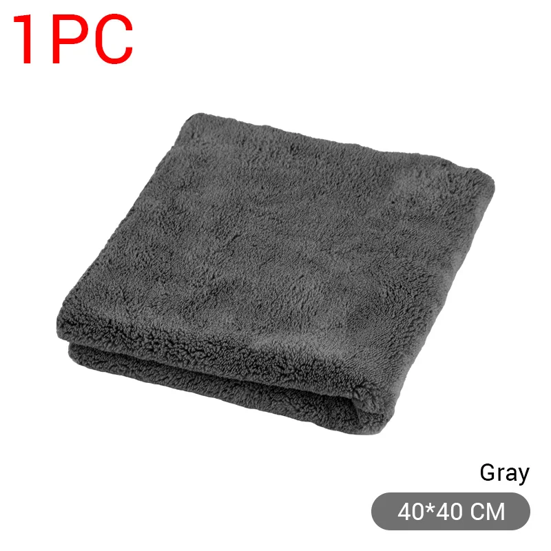 40X40cm Premium Microfiber Towels Car Care Washing Thicken Towel Car Detailing Drying Cloth - Image 12