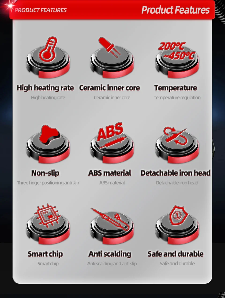 ANENG Electric Soldering Iron SL105 Digital Display Adjustable Temperature SL104 Adjustment Knob - Image 19