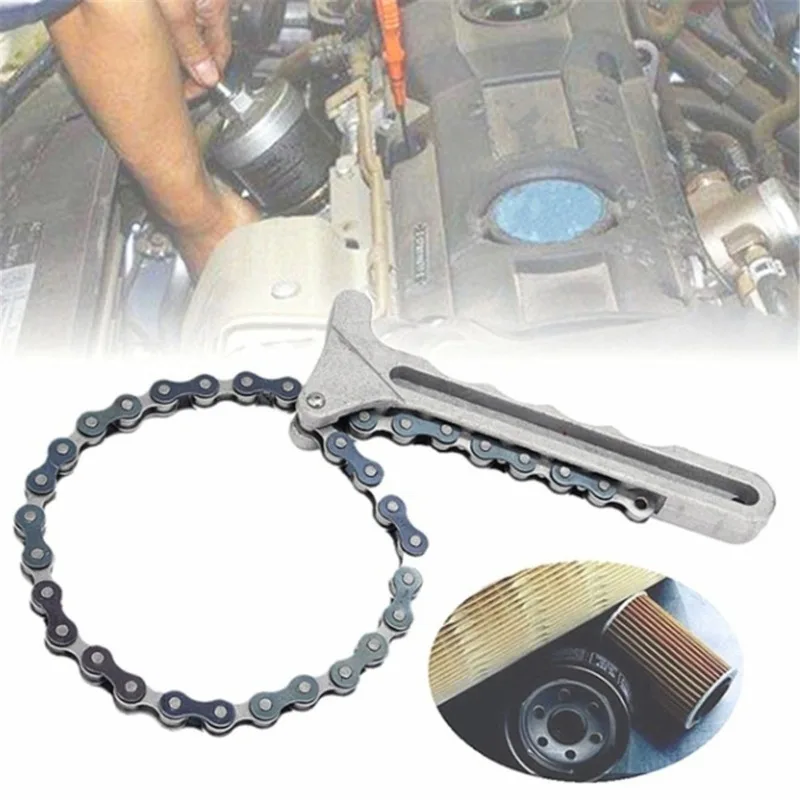 Universal Oil Chain Wrench Auto Engine Engine Oil Car Fuel Filter Filter Removal Tools - Image 9