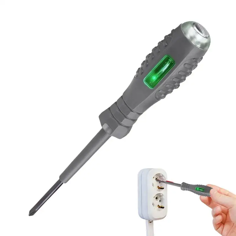 2-in-1 Screwdriver Electricity Detector Light Display Voltage Test Pen Electricity Detection Screwdriver
