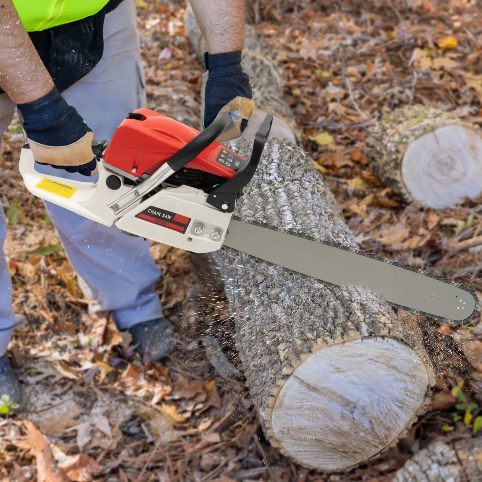 20 Inch 52CC Gasoline Chainsaw 2000W 2-Stroke Engine Gas Powered Chain Saw - Image 7