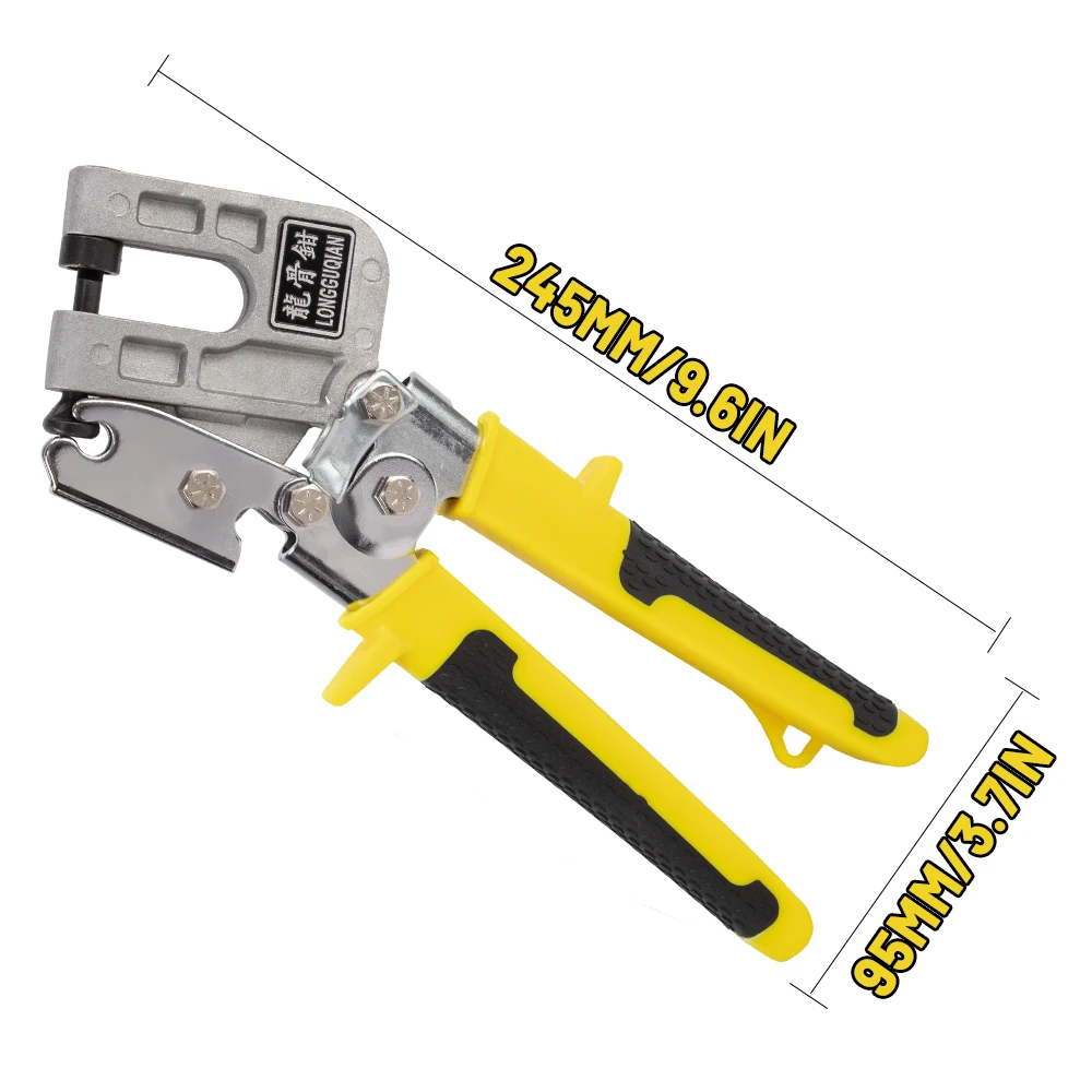 Aluminum Alloy Handle Stud Crimper Double Handed Ceiling Punching Pliers Plaster Drywall Tool for Fastening Metal Studs & Keels - Image 6
