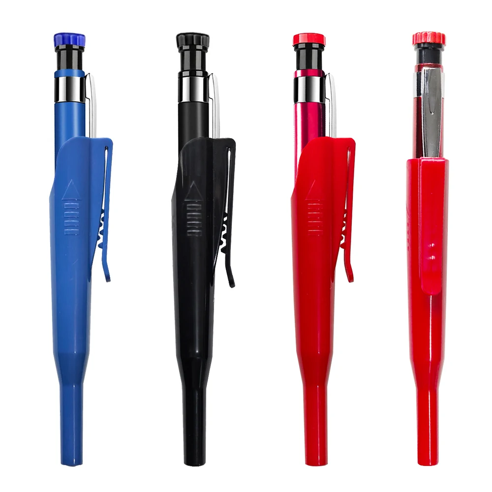 2.8mm Metal Solid Carpenter Mechanical Pencil With Holder Deep Hole Mechanical Marker - Image 4