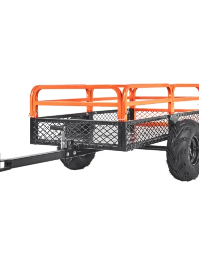 SucceBuy Heavy Duty Steel ATV Dump Trailer Tow Behind Dump Cart