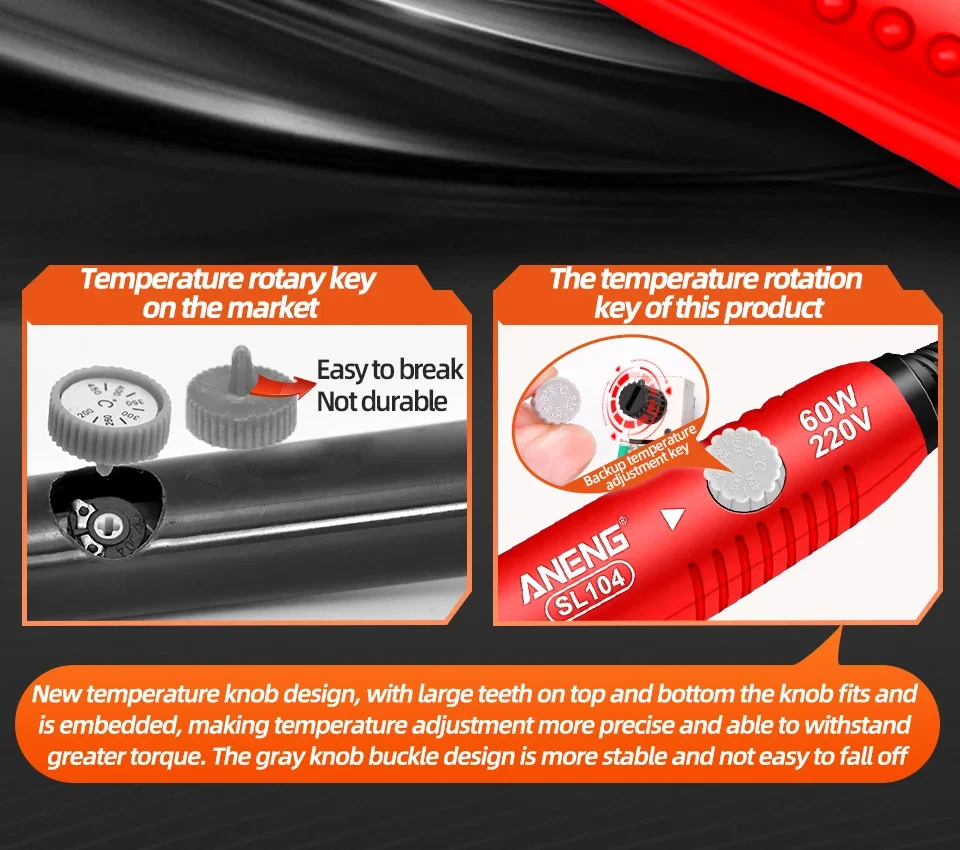 ANENG Electric Soldering Iron SL105 Digital Display Adjustable Temperature SL104 Adjustment Knob - Image 22