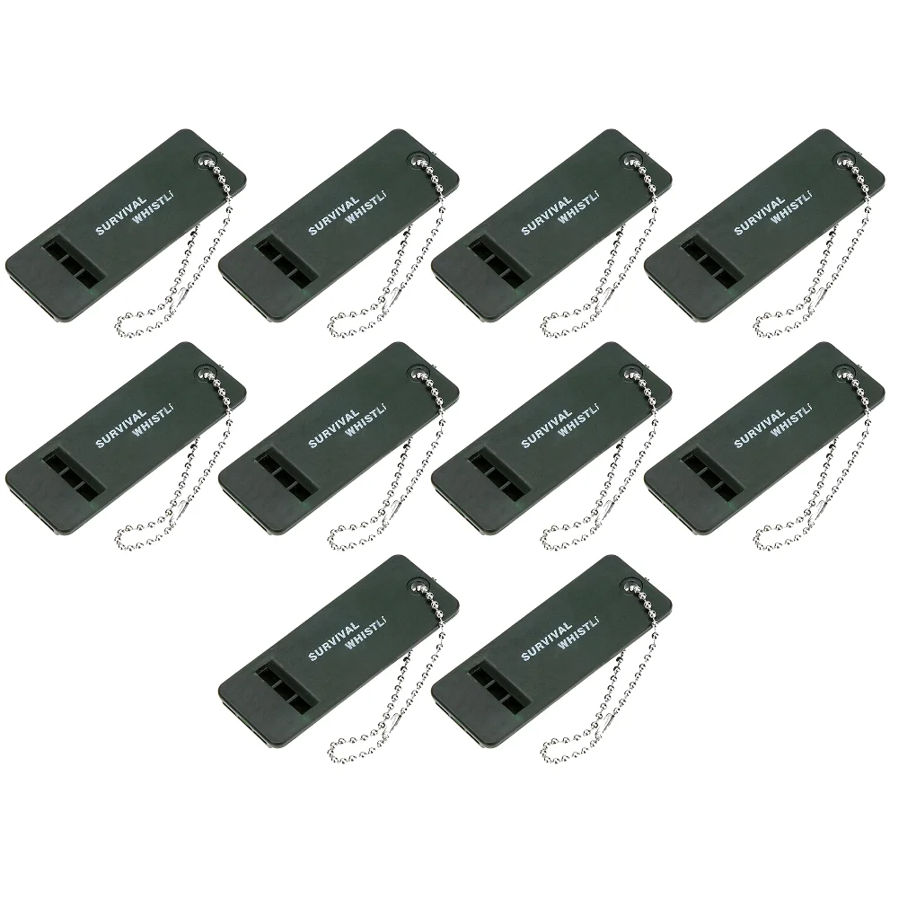 1-10PCS 3-Frequency Whistle High Decibel Survival Whistle Emergency Survival Tool - Image 8