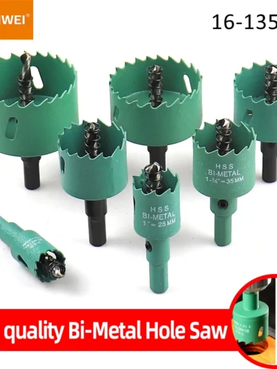 1 Pc 16-200mm Bimetal Wood Hole Saw Drill Bit HSS Steel New M42 Core Hole Saw
