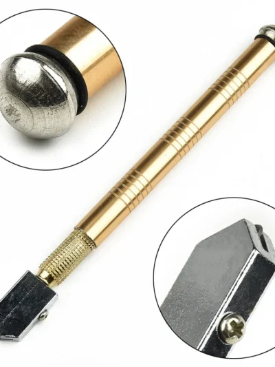 1pc Glass Cutter Diamond Cutter Cutting Tool Accessories Anti-Skid Handle175mm Suitable For Cutting Glass Diamonds And Minerals