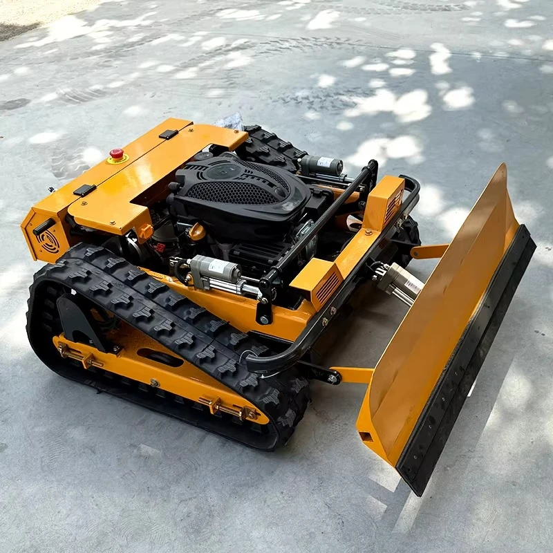 Customized Remote-controlled Lawn Mower Track Type Push Shovel Can Shovel Snow - Image 4