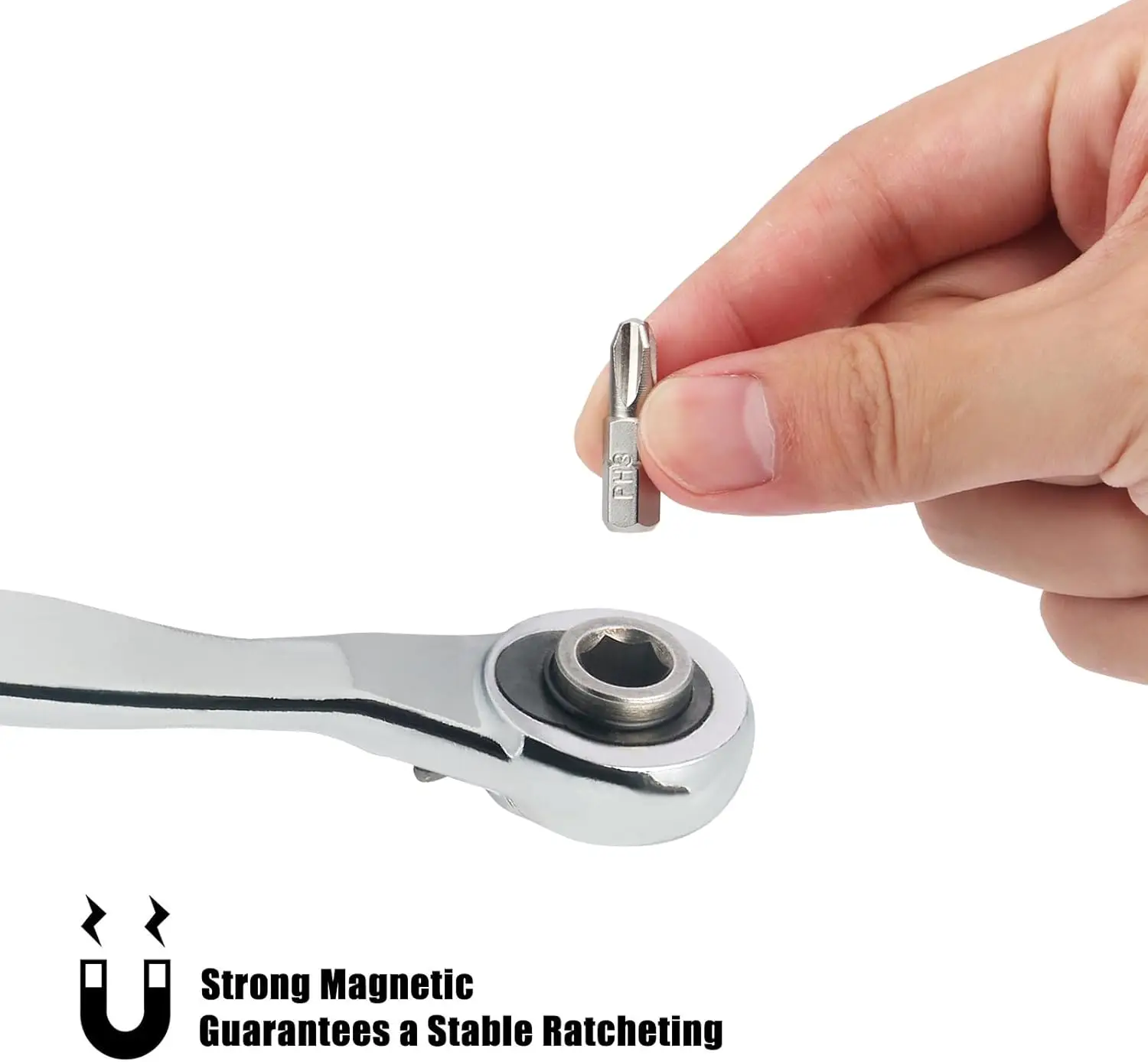 28/32 in 1 Mini Ratchet Wrench Set with Right Angle Offset 1/4" 72 Tooth Screwdriver Handle Magnetic Torx Bit for Tight Spaces - Image 16