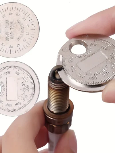 1PC 0.6-2.4mm Range Coin-Type Spark Plug Gage Gap Tool Feeler