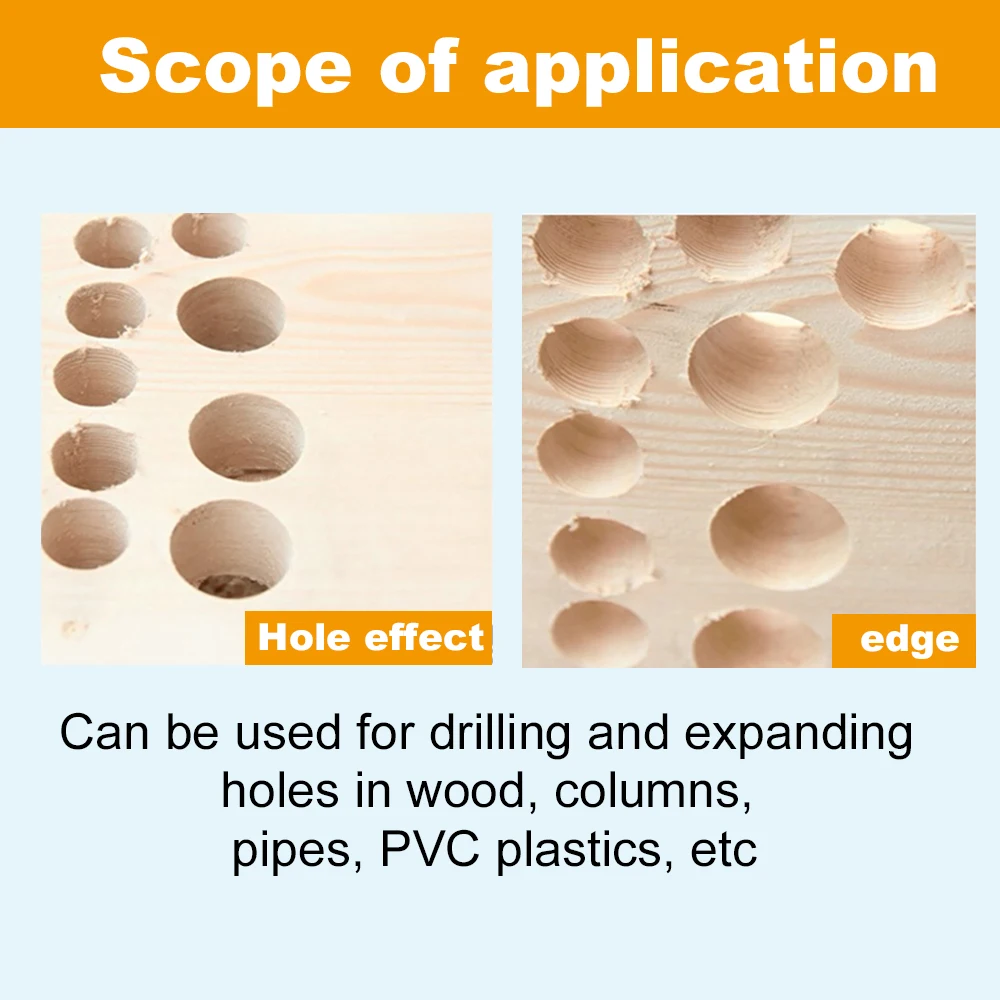 1Set 10-20MM shovel shaped drill bits, woodworking three-point positioning flat drill bits - Image 14