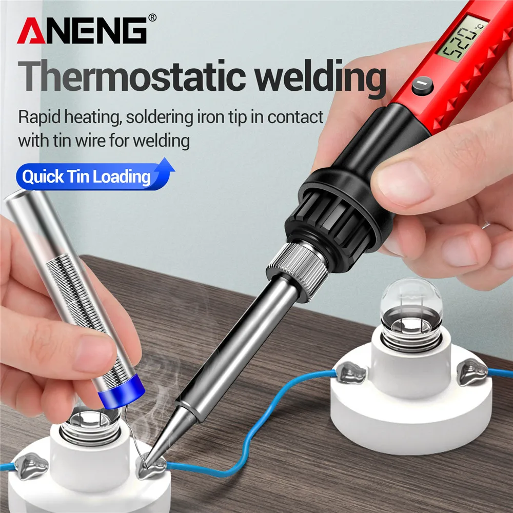 ANENG Electric Soldering Iron SL105 Digital Display Adjustable Temperature SL104 Adjustment Knob - Image 14