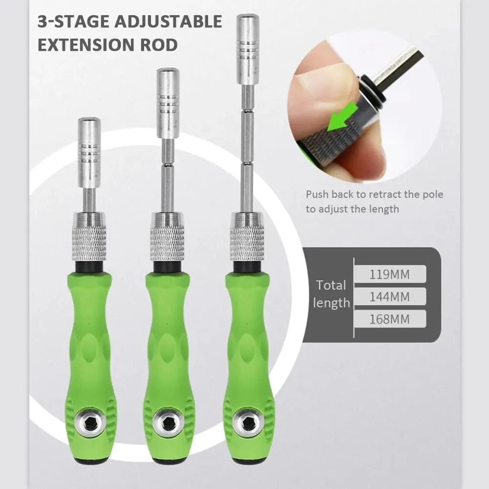 32 in 1 Multifunctional Screwdriver Set with 30 PCS Torx Phillips Magnetic Screw Driver Bits - Image 5
