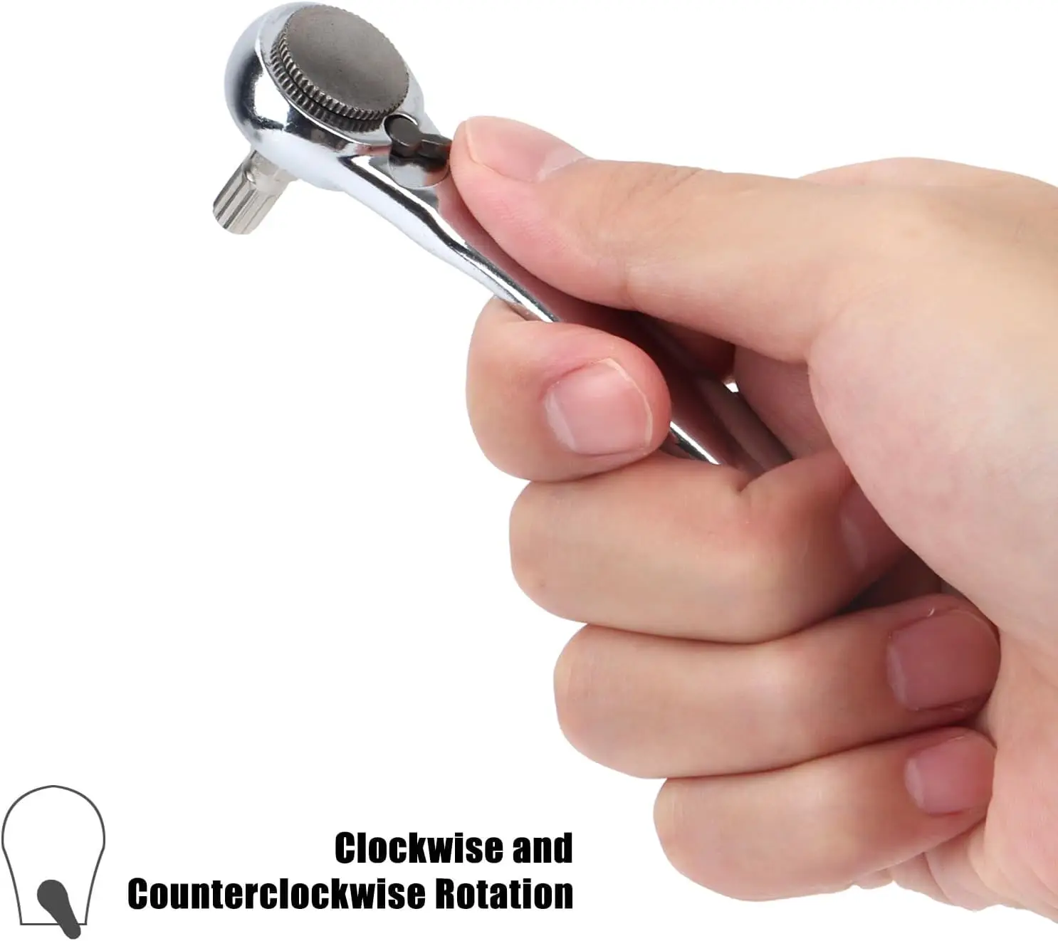 28/32 in 1 Mini Ratchet Wrench Set with Right Angle Offset 1/4" 72 Tooth Screwdriver Handle Magnetic Torx Bit for Tight Spaces - Image 17