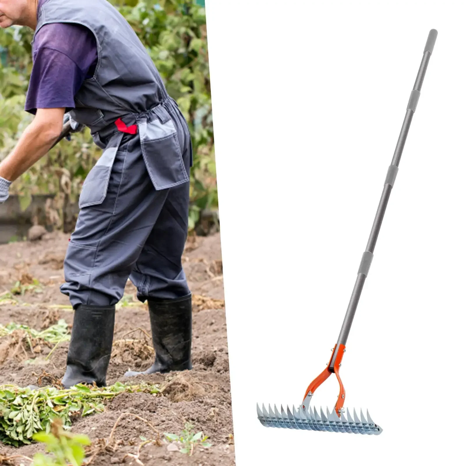 Lawn Thatching Rake Robust Dethatcher Rake - Image 6