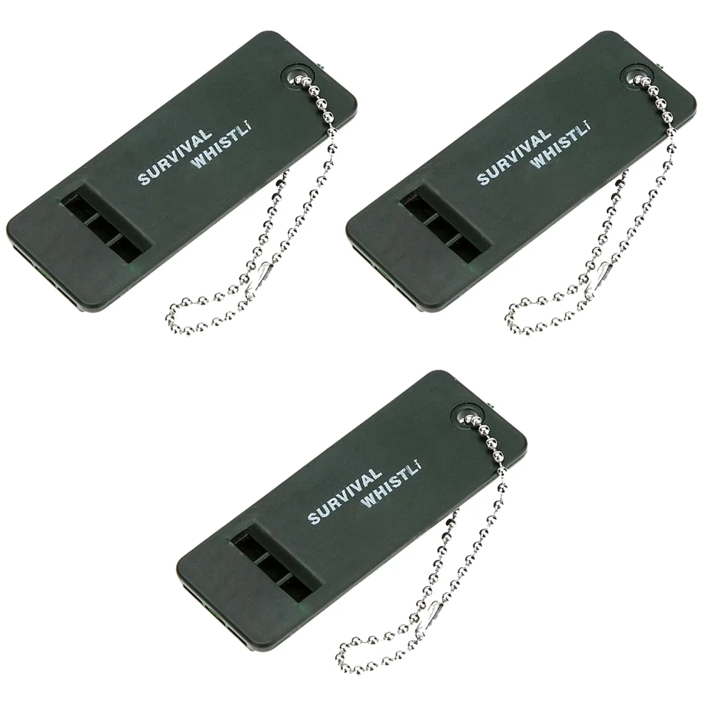 1-10PCS 3-Frequency Whistle High Decibel Survival Whistle Emergency Survival Tool - Image 13
