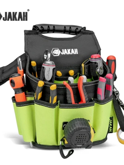 Jakah Pro Electrician's Ultimate Tool Bag - Portable, Organized, Durable & Battery-Free HL034