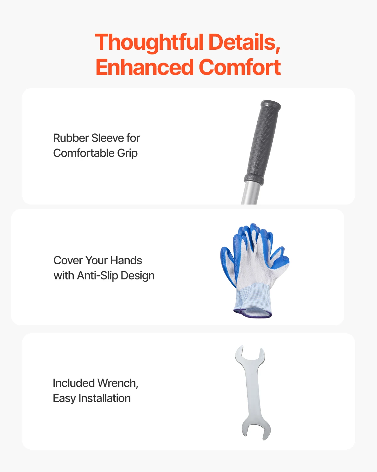 VEVOR Lawn Leveling Rake with Handle - Image 6