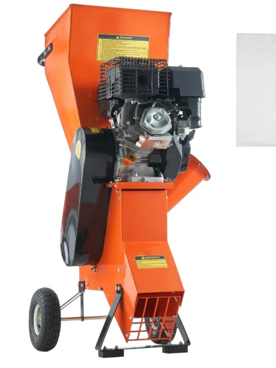 SucceBuy Wood Chipper Shredder Mulcher Heavy Duty Gas Powered 4.1/8.6KW Woodchipper Fast Wood Chipping