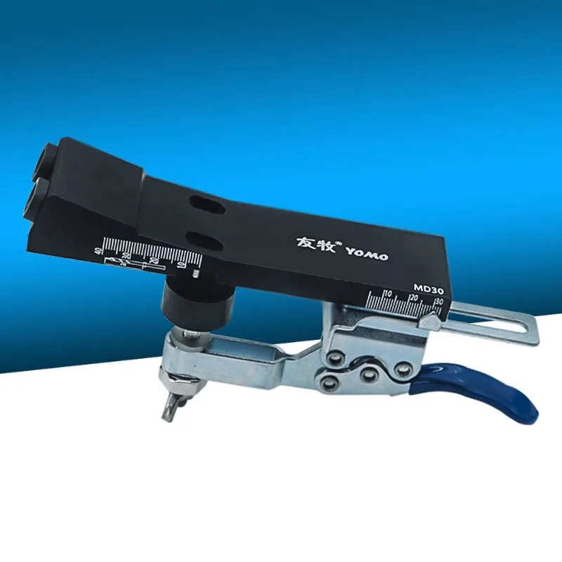 All Metal Pocket Hole Jig Kit with Quick Clamp and Step Drill Bits Easy Use 2 Holes Pocket Hole Screw Jig System MD30