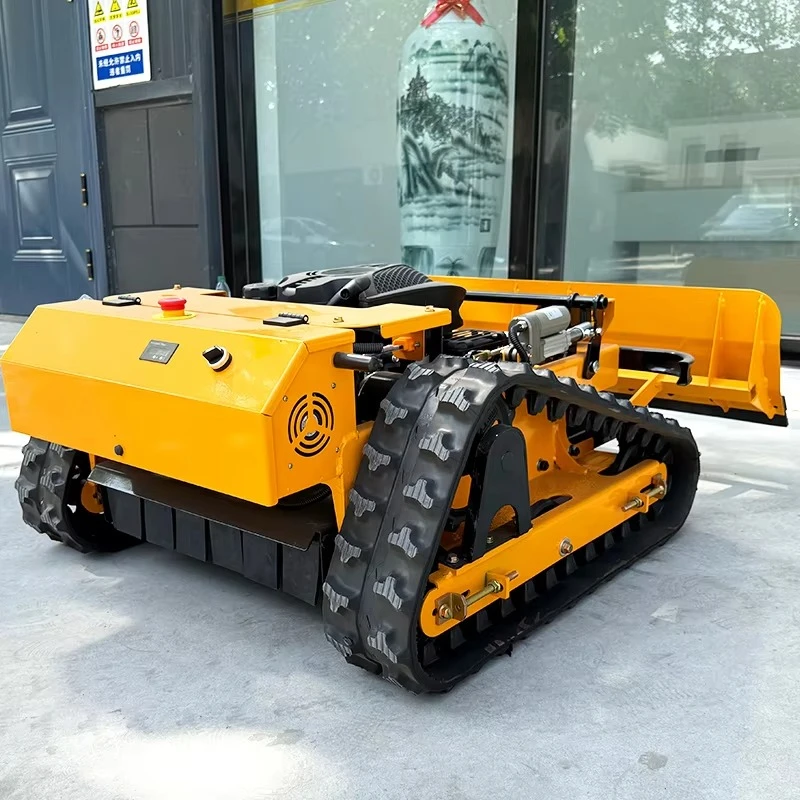 Customized Remote-controlled Lawn Mower Track Type Push Shovel Can Shovel Snow - Image 5