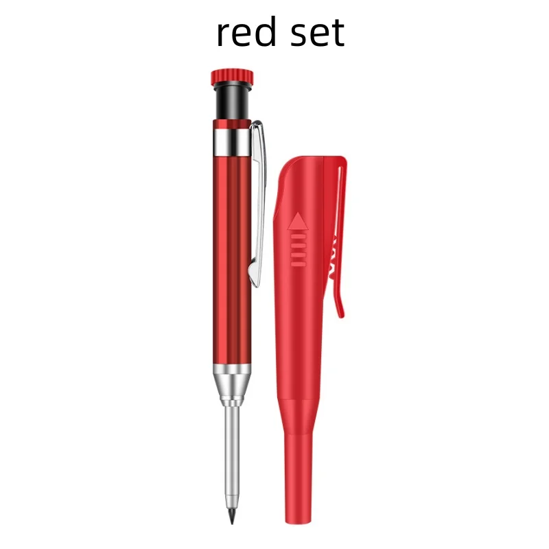 2.8mm Metal Solid Carpenter Mechanical Pencil With Holder Deep Hole Mechanical Marker - Image 9