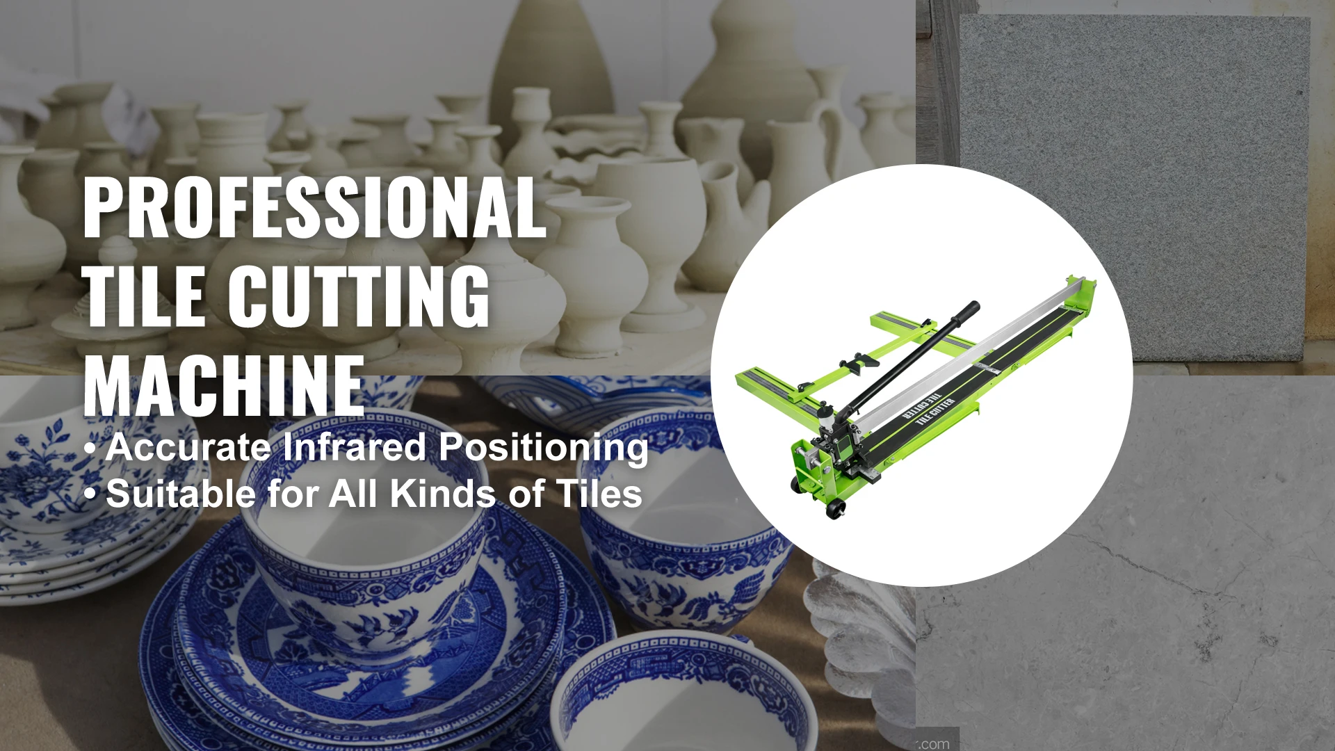 SucceBuy Manual Tile Cutter Infrared Laser Positioning Floor Cutter Knife Professional Hand Tool for Cutting Porcelain Ceramic - Image 10