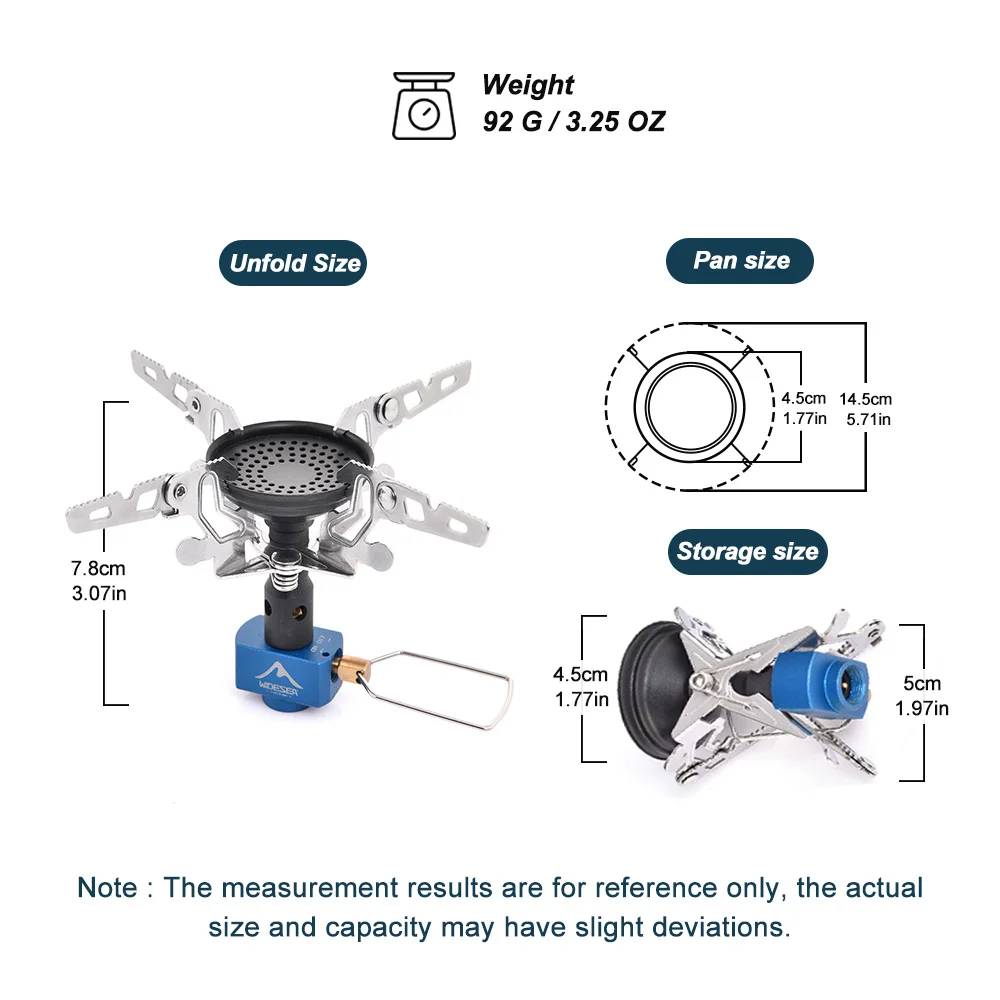 Outdoor Camping Gas Burner Outdoor Stove 3300W Survival Bushcraft Kitchen - Image 3